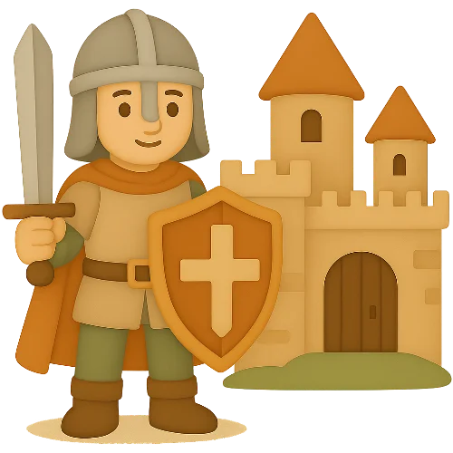 A personalised children's book set in the Middle Ages