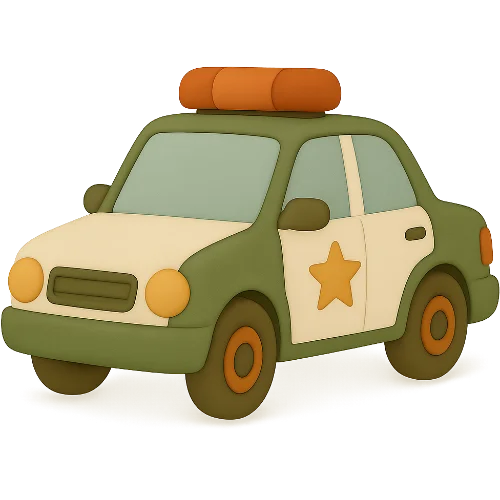 A personalized children's book about police adventures