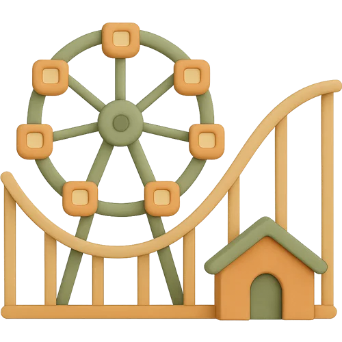 A personalized children's book about visiting an amusement park