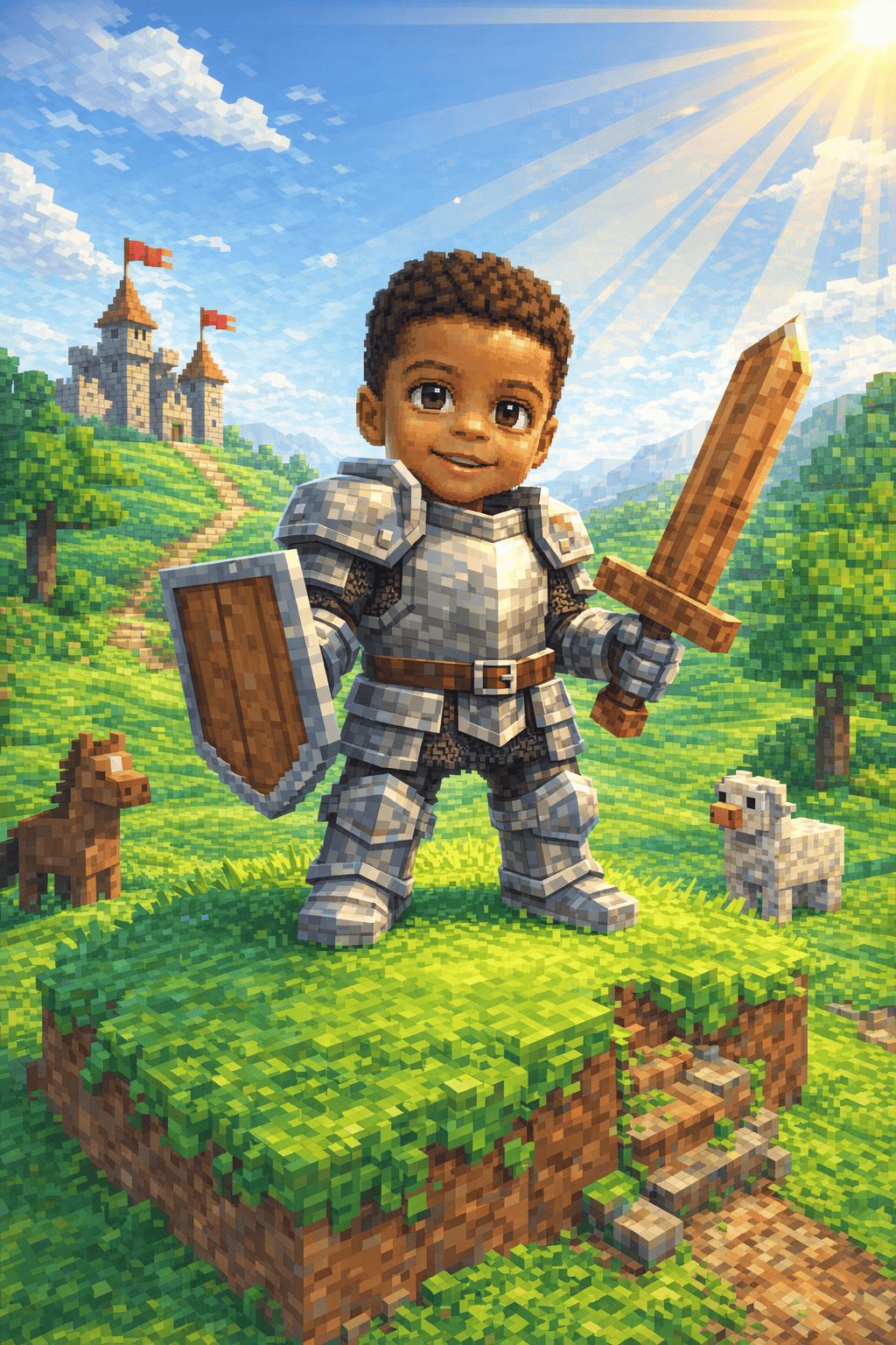 The brave knight without fear