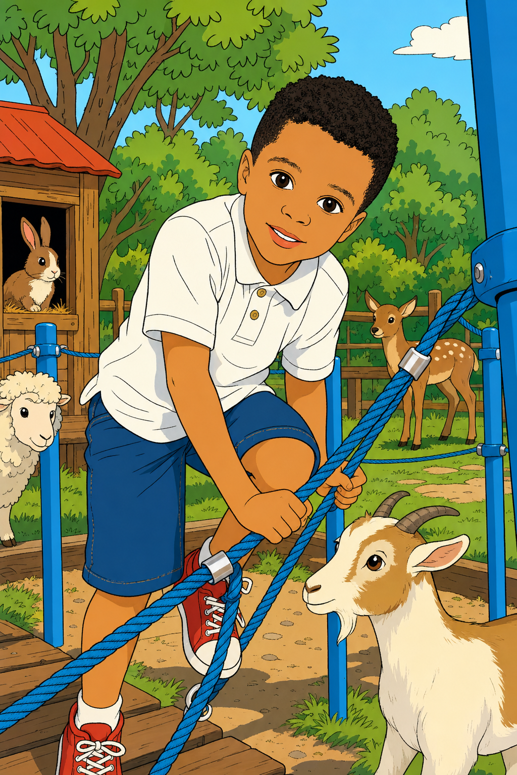 Animal care in the adventure park