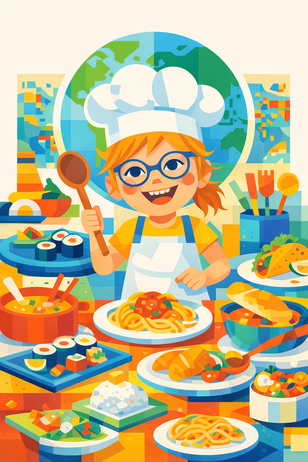 Illustration for The great world kitchen adventure