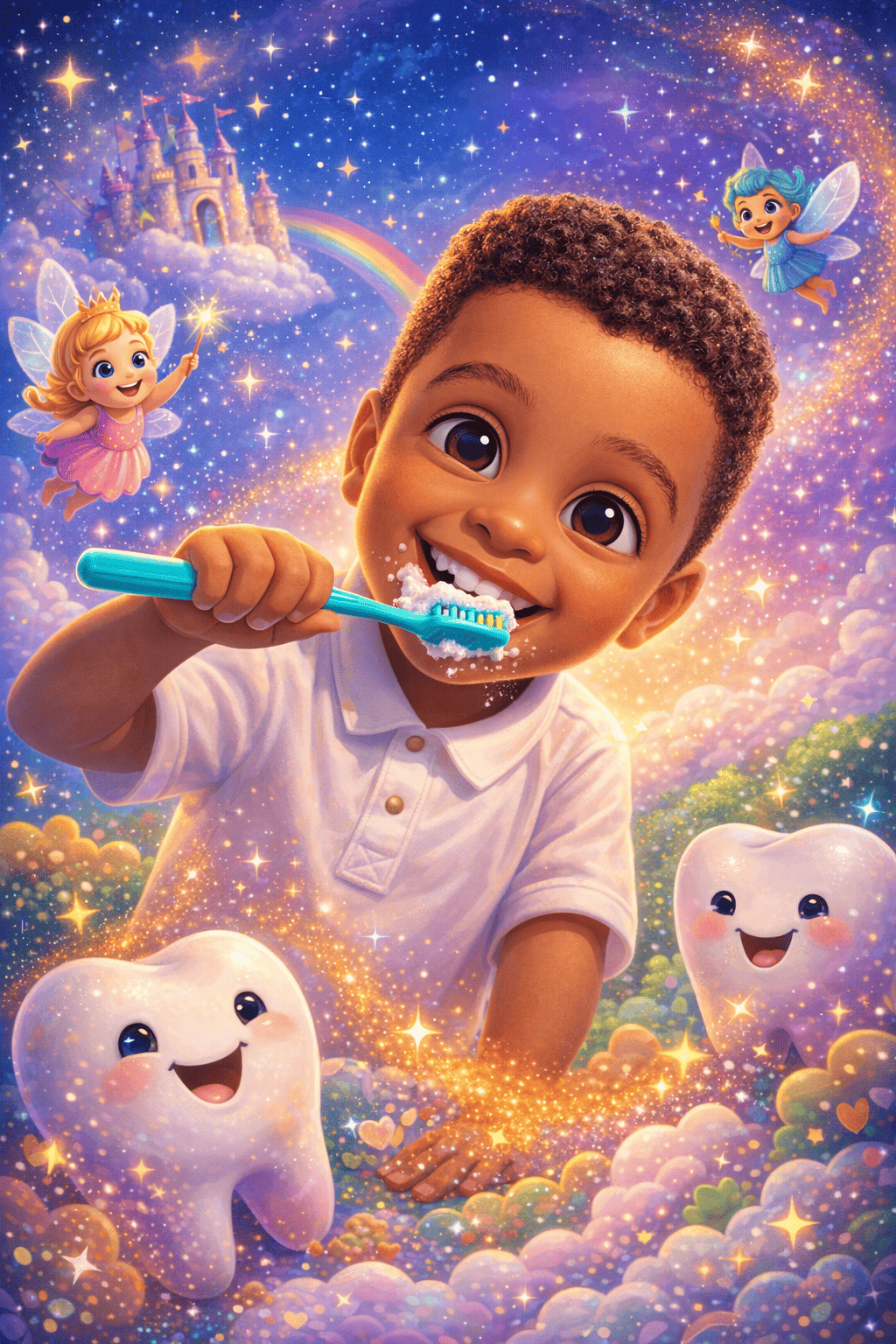 Illustration for The great tooth brushing fairy tale