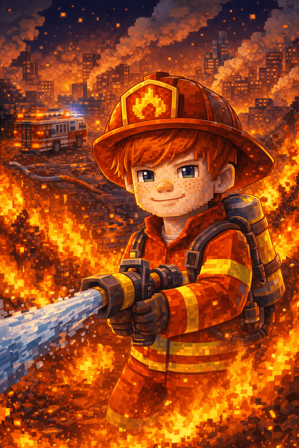 Flame heroes on mission