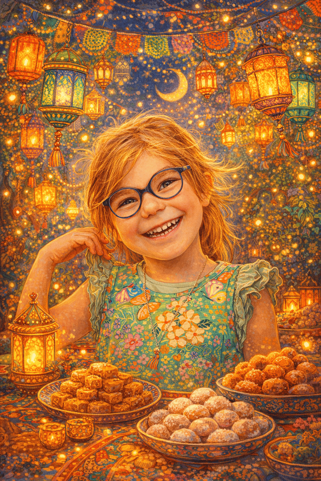 Illustration for Sweet happiness   stories around eid al fitr