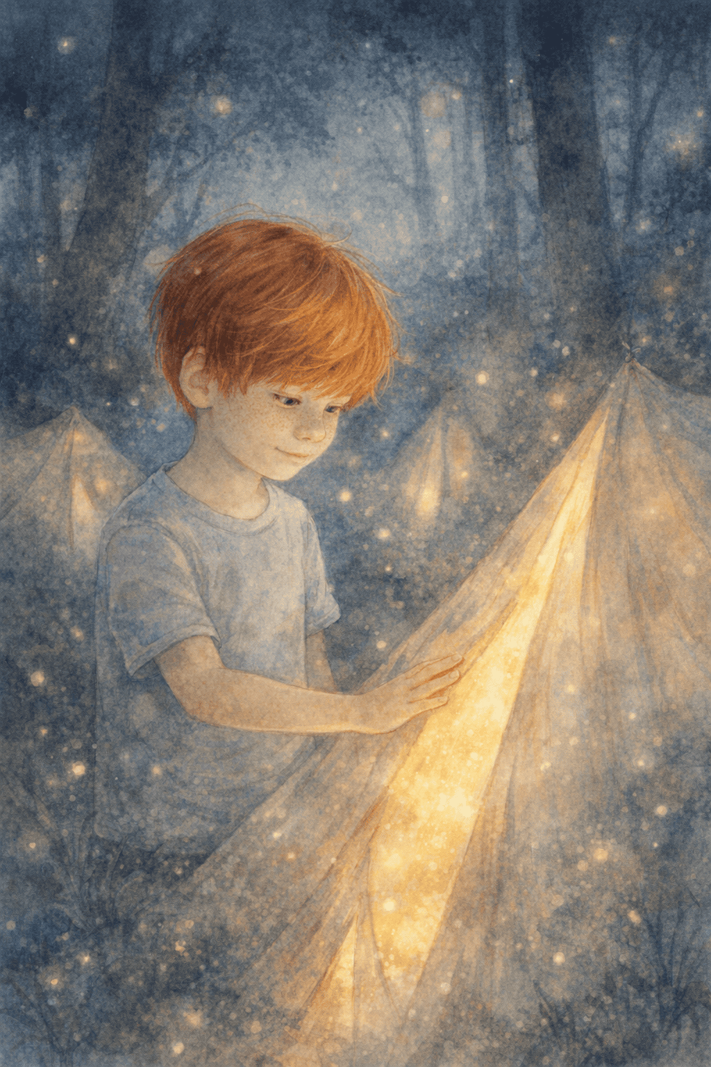 Illustration for Tent whisperers in the dark