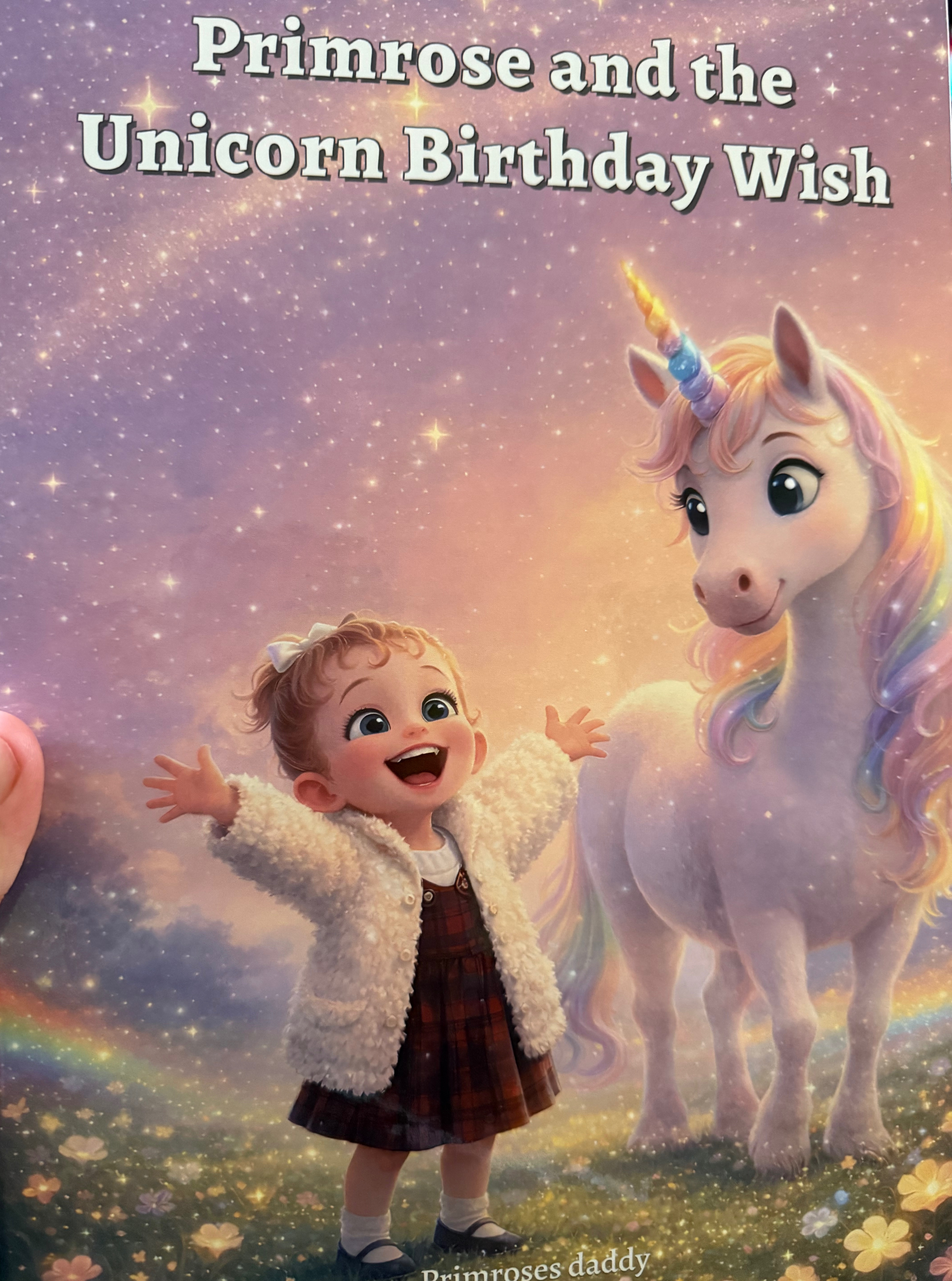 Photo of personalized children's book by Jake Palmer